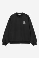 Carhartt WIP FW27  Hourglass Sweat Cotton/Polyester Sweat, 450 g/m² Black stone washed
