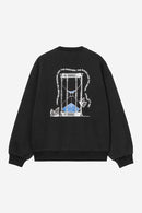 Carhartt WIP FW27  Hourglass Sweat Cotton/Polyester Sweat, 450 g/m² Black stone washed
