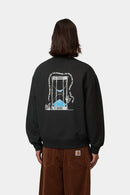 Carhartt WIP FW27  Hourglass Sweat Cotton/Polyester Sweat, 450 g/m² Black stone washed