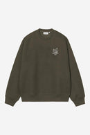Carhartt WIP FW27  Hourglass Sweat Cotton/Polyester Sweat, 450 g/m² Cypress stone washed