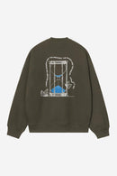 Carhartt WIP FW27  Hourglass Sweat Cotton/Polyester Sweat, 450 g/m² Cypress stone washed