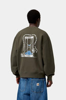 Carhartt WIP FW27  Hourglass Sweat Cotton/Polyester Sweat, 450 g/m² Cypress stone washed