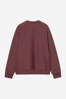 Carhartt WIP FW27 American Script Sweat Cotton/Polyester Sweat, 420 g/m² Amarone