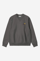 Carhartt WIP FW27 American Script Sweat Cotton/Polyester Sweat, 420 g/m² Graphite