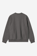 Carhartt WIP FW27 American Script Sweat Cotton/Polyester Sweat, 420 g/m² Graphite