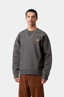 Carhartt WIP FW27 American Script Sweat Cotton/Polyester Sweat, 420 g/m² Graphite