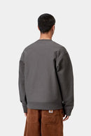 Carhartt WIP FW27 American Script Sweat Cotton/Polyester Sweat, 420 g/m² Graphite