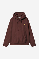 Carhartt WIP FW27 Hooded American Script Sweat Cotton/Polyester Sweat, 420 g/m² Amarone