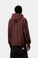 Carhartt WIP FW27 Hooded American Script Sweat Cotton/Polyester Sweat, 420 g/m² Amarone