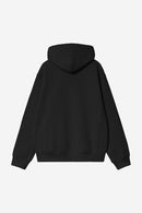 Carhartt WIP FW27 Hooded American Script Sweat Cotton/Polyester Sweat, 420 g/m² Black
