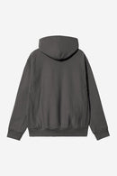 Carhartt WIP FW27 Hooded American Script Sweat Cotton/Polyester Sweat, 420 g/m² Graphite