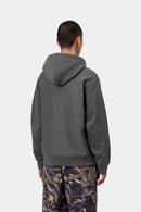 Carhartt WIP FW27 Hooded American Script Sweat Cotton/Polyester Sweat, 420 g/m² Graphite