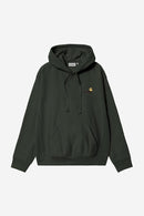 Carhartt WIP FW27 Hooded American Script Sweat Cotton/Polyester Sweat, 420 g/m² Raven