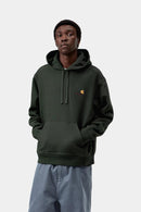 Carhartt WIP FW27 Hooded American Script Sweat Cotton/Polyester Sweat, 420 g/m² Raven