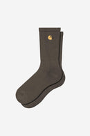Carhartt WIP FW27 Chase Socks 82/16/2% Cotton/Polyester/Elastane Shungite / Gold