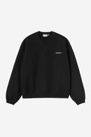 Carhartt WIP FW27 Ebbert Sweat Cotton/Polyester Sweat, 530 g/m² Black / White