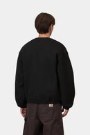 Carhartt WIP FW27 Ebbert Sweat Cotton/Polyester Sweat, 530 g/m² Black / White