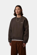 Carhartt WIP FW27 Ebbert Sweat Cotton/Polyester Sweat, 530 g/m² Tobacco / White