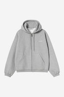 Carhartt WIP FW27 Hooded Ebbert Jacket Cotton/Polyester Sweat, 530 g/m² Grey Heather / Whit