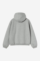 Carhartt WIP FW27 Hooded Ebbert Jacket Cotton/Polyester Sweat, 530 g/m² Grey Heather / Whit