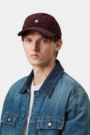 Carhartt WIP FW27 Harlem Cap 100% Cotton, 10.2 oz Amarone / White