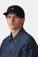 Carhartt WIP FW27 Harlem Cap 100% Cotton, 10.2 oz Black / White