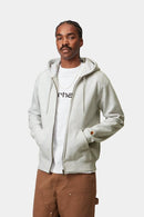Carhartt WIP FW27 Hooded Chase Jacket Cotton/Polyester Sweat, 440 g/m² Ash Heather / Gold