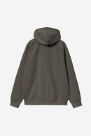 Carhartt WIP FW27 Hooded Chase Jacket Cotton/Polyester Sweat, 440 g/m² Shungite / Gold