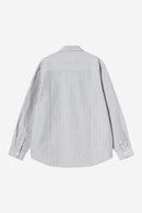 Carhartt WIP FW27 L/S Kanan Shirt Cotton Oxford, 4.7 oz Kanan Stripe, Black