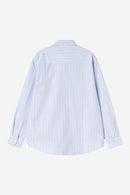 Carhartt WIP FW27 L/S Kanan Shirt Cotton Oxford, 4.7 oz Kanan Stripe, Bleach