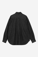 Carhartt WIP FW27 L/S Lucas Shirt Cotton Denim, 8.5 oz Black stone washed