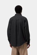 Carhartt WIP FW27 L/S Lucas Shirt Cotton Denim, 8.5 oz Black stone washed