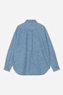 Carhartt WIP FW27 L/S Lucas Shirt Cotton Denim, 8.5 oz Blue bleached