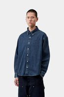 Carhartt WIP FW27 L/S Lucas Shirt Cotton Denim, 8.5 oz Blue stone washed