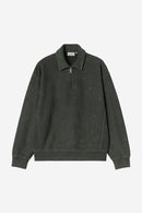 Carhartt WIP FW27 Lambert Polo Sweat Cotton Sweat, 410 g/m² Raven moon wash