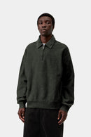 Carhartt WIP FW27 Lambert Polo Sweat Cotton Sweat, 410 g/m² Raven moon wash