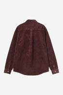 Carhartt WIP FW27 L/S Madison Cord Shirt 100% Cotton Corduroy, 8 Wales, 9.1 oz Amarone