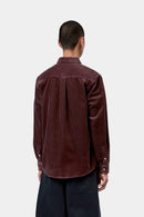 Carhartt WIP FW27 L/S Madison Cord Shirt 100% Cotton Corduroy, 8 Wales, 9.1 oz Amarone