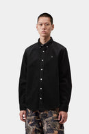 Carhartt WIP FW27 L/S Madison Cord Shirt 100% Cotton Corduroy, 8 Wales, 9.1 oz Soot