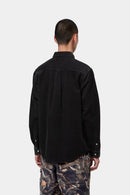 Carhartt WIP FW27 L/S Madison Cord Shirt 100% Cotton Corduroy, 8 Wales, 9.1 oz Soot