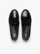 G.H. Bass Fw27 Weejun Wmn Penny Leather Upper/Polished Leather Sole Black Leather