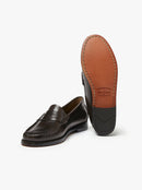 G.H. Bass Fw27 Weejun Wmn Penny Leather Upper/Polished Leather Sole Chocolate Lthr