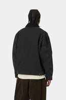 Carhartt WIP FW27 OG Detroit Jacket 100% Cotton 'Smith' Denim, 13.5 oz Black / Black stone washed