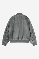 Carhartt WIP FW27 Orman Bomber 100% Nylon Twill, 5.2 oz Raven heavy enzyme wash