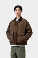 Carhartt WIP FW27 Quentin Jacket Nylon Canvas, 7.2 oz Tobacco / Black