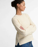 Barbour FW27 Ashdown Knitted Jumper KnitWear Ecru