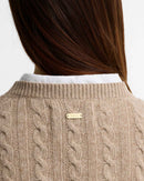 Barbour FW27 Ashdown Knitted Jumper KnitWear Honey