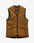 Barbour FW27 Warm Pile Waistcoat Zip Brown