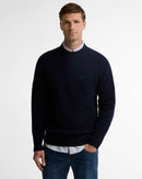 Barbour FW27 Newtown Crew Neck Sweater Knitwear Navy
