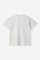 Carhartt WIP FW27 S/S Chase T-Shirt 100% Cotton Combed Single Jersey, 235 g/m² Ash Heather / Gold